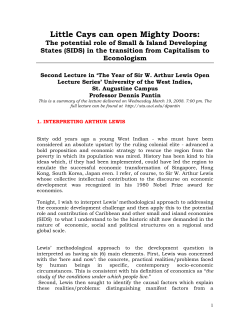 lecture - UWI St. Augustine