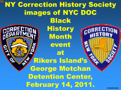 NY Correction History Society images of NYC DOC Black History