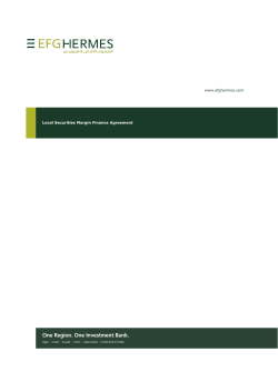 EFG Hermes Brokerage Margin agreement English