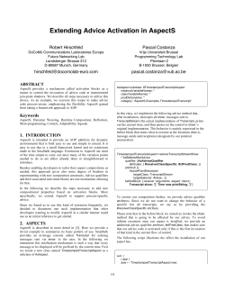 Extending Advice Activation in AspectS