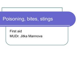 Poisoning, bites, stings