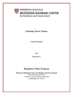 risk - Zuckerman Fellows Program