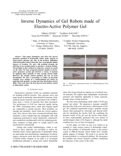 Inverse Dynamics of Gel Robots made of Electro