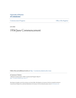 1956 June Commencement - eCommons