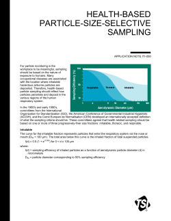 Health-Based Particle-Size-Selective Sampling