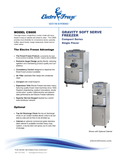 gravity soft serve freezer