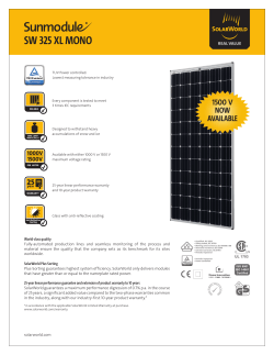 Sunmodule XL SW 325 mono