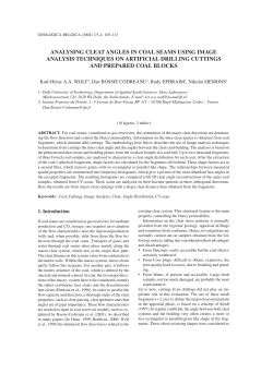 analysing cleat angles in coal seams using