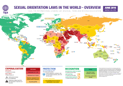 sexual orientation laws in the world