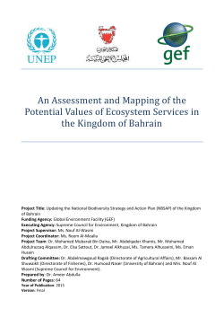 An Assessment and Mapping of the Potential Values of Ecosystem