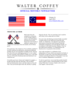 official monthly newsletter