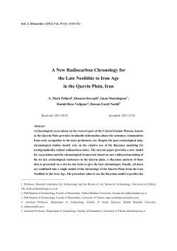 A New Radiocarbon Chronology for the Late Neolithic to Iron Age in