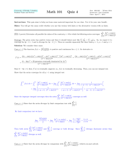 Solutions Quiz 4 Section 202