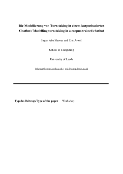 Die Modellierung von Turn-taking in einem