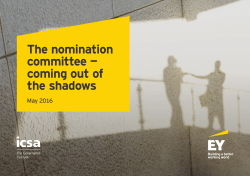 The nomination committee — coming out of the shadows