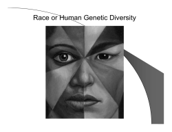 Race or Human Genetic Diversity