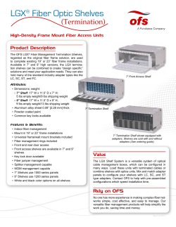 LGX&reg; Fiber Optic Shelves