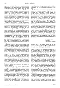 William L. Patch, Jr. Heinrich Brüning and the Dissolution of the