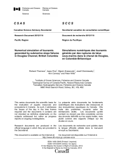 Numerical simulation of tsunamis generated by