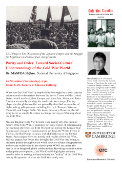 Purity and Order: Toward Social-Cultural Understandings of the