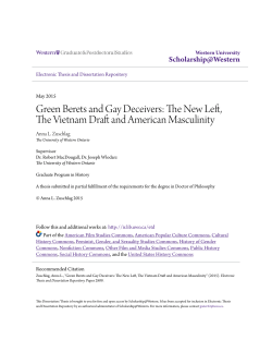 Green Berets and Gay Deceivers: The New Left, The Vietnam Draft