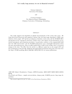 Is it really long memory we see in financial