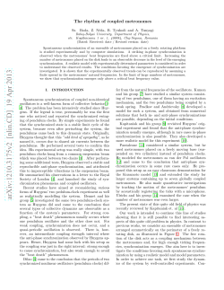 The rhythm of coupled metronomes