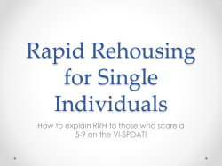 How to explain RRH to those who score a 5-9 on the VI