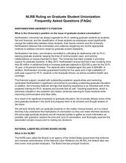 NLRB Ruling on Graduate Student Unionization Frequently Asked