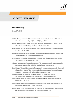 SELECTED LITERATURE