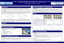 Study on the Blend of Kollidon SR and Ibuprofen Using Hot Melt