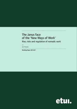 The Janus face of the `New Ways of Work`