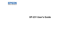 User`s Guide - XP-231