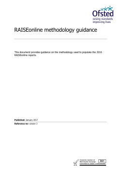 RAISEonline methodology guidance