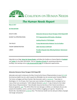 Read More - Coalition on Human Needs