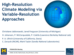 High-Resolution Climate Modeling via Variable