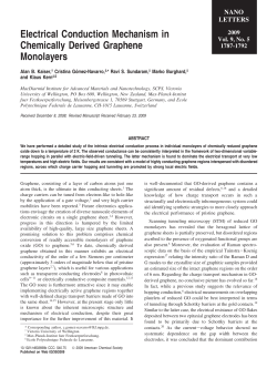 Electrical Conduction Mechanism in Chemically Derived Graphene