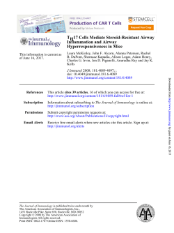 Hyperresponsiveness in Mice Inflammation and Airway 17 Cells