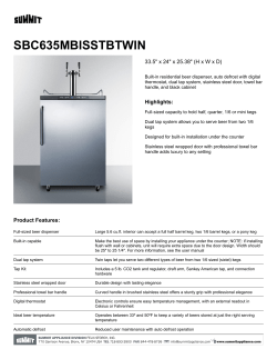 Spec Sheet - Beverage Factory
