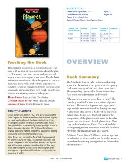 True or False: Planets Storia Teaching Guide