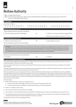 Redraw Authority - Newcastle Permanent