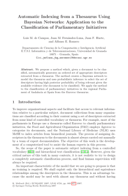 Automatic Indexing from a Thesaurus Using Bayesian Networks