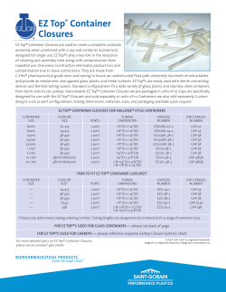 EZ Top® Container Closures - Saint