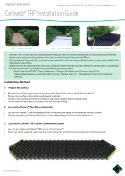 Cellweb&reg; TRP Installation Guide