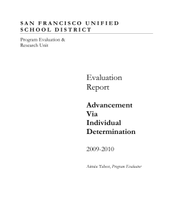 AVID Evaluation Report 2009-10