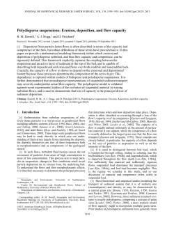 Polydisperse suspensions: Erosion, deposition, and flow capacity