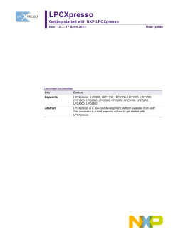 LPCXpresso - Mouser Electronics
