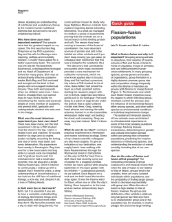 Fission&ndash;fusion populations - Iain Couzin