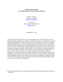The Blair Education Bill - Faculty Web Sites at the University of Virginia