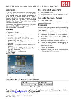IS31FL3730-QFLS2-EB Eval Board Guide R1.0